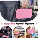 MoKo Carrying Case for Nintendo Switch 2(2025), Protective Hard Shell Portable Travel Carry Case Pouch holds 10 Cartridges with Pockets for Switch 2 Accessories and Games, Pink