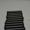 10 Pack 1/2 Inches x 6 Inches Black Malleable Steel Nipples Fitting, DIY Steampunk Industrial Vintage Style