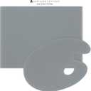 Grey Tempered Glass Palette 12x16 Tabletop Rectangle  Scratch-Resistant, Easy-to-Clean Artist Palette for Precise Color Mixing, Reduced Glare, Solvent-Resistant