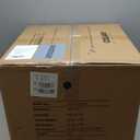 COLAMY Bar Stools Set of 2, Adjustable Modern Swivel Bar Chairs, Faux Leather Upholstered Barstools Counter Height with High Backrest for Bar, Kitchen Island, Dining Room, Black