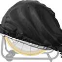 Industrial Fan Cover,Waterproof&Dustproof Cover Suitable for 24" High Velocity Movement Heavy Duty Outdoor Drum Floor Fan,Fits up to 29.9 x 8.6 x 29.9 inches,Black