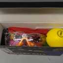 Boxing Reflex Ball for Kids, 4 Levels Boxing Ball with 2 Headbands, 1 Pair Gloves and 1 Goggles, Perfect for Reaction, Punching Speed and Hand Eye Coordination Training (Yellow+Pink+Red+Green)