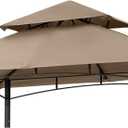 MASTERCANOPY Grill Gazebo Replacement Canopy Top for Model L-GG001PST-F (Beige)