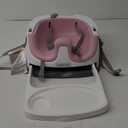 Ingenuity Baby Base 2-in-1 Booster Feeding and Floor Seat with Self-Storing Tray - Peony