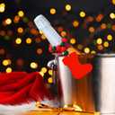 KPOSIYA Christmas Napkin Rings Set of 6, Snowflake Socks Napkin Rings for Table Decor, Wooden Napkin Holder Buckle for Christmas,Winter Holiday, Home Party, Wedding Supplies