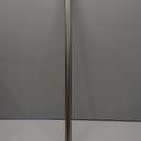 Brushed Nickel Curtain Rods for Windows 28 to 48 Inch,Adjustable Drapery Rods with Aluminum End Cap and Full Surround Brackets,1-Inch Window Curtain Rod for Wall and Ceiling Mount