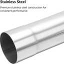 A-KARCK Exhaust 45 Degree Tube 3.5" OD, Stainless Steel Exhaust Pipe Mandrel Bend, Custom Your Own Exhaust System