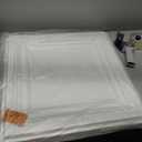 Art3d PVC Ceiling Tiles, 2'x2' Plastic Sheet in White (12-Pack), 24"x24"