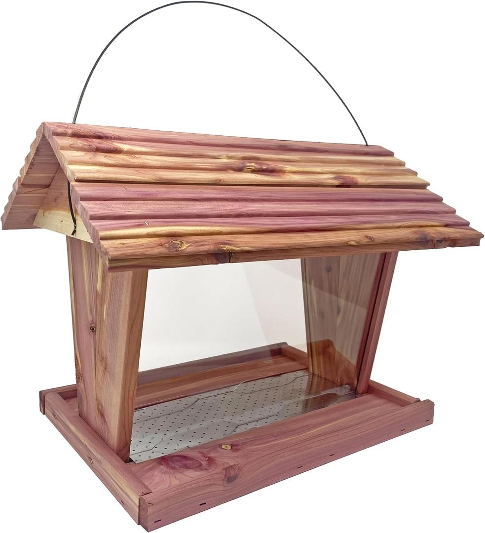 Large Ranch Cedar Bird Feeder - Made in USA