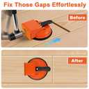 2 x Floor Gap Fixer Tool, Heavy Duty Laminate Flooring Repair Tool with Enhanced Vacuum Suction Cup, Professional Plank Puller for Smooth Surface Wood Tile Hardwood Floor Gaps