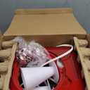 Nostalgia Snow Cone Shaved Ice Machine - Retro Table-Top Slushie Machine Makes 20 Icy Treats - Includes 2 Reusable Plastic Cups & Ice Scoop - Retro Red