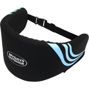 Flotation Swim Belt for Adults,Pool Exercise Equipment for Adults,Fitness Deluxe,Flotation Swimming Belt,Pool Weights for Water Exercise,Water Aerobic Equipment (M Black)