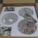 Pendant Lights Kitchen Island, Modern Gold Pendant Light with Clear Glass, 7 Inch Farmhouse Hanging Light Fixtures for Dining Room Entryway, Bedroom, Hallway, Farmhouse- 3 Pack