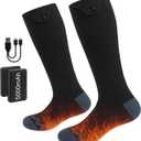 Heated Socks for Men Women 5000mAh Rechargeable Heated Socks 4 Heat Settings Washable Foot Warmer