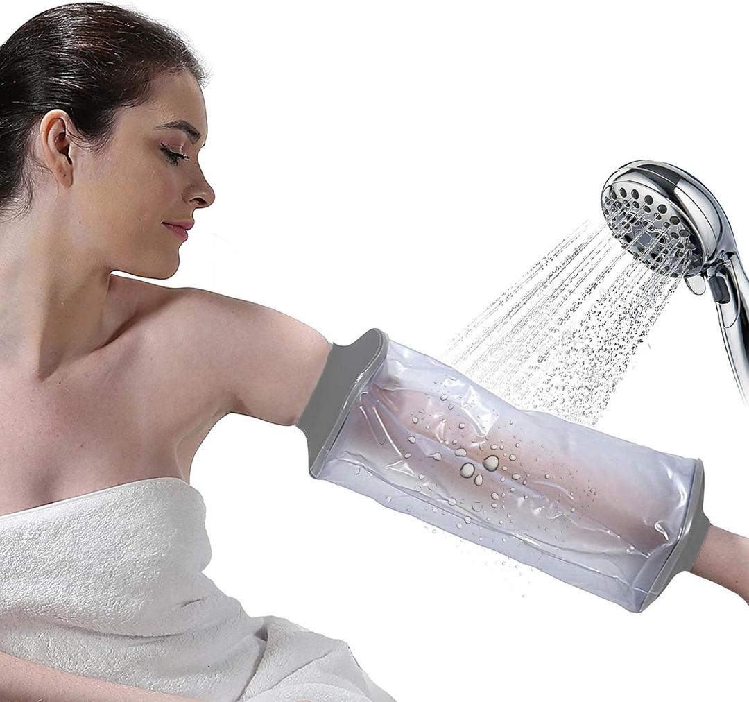PICC Line Shower Cover, PICC Line Covers for Upper Arm, Reusable Waterproof Arm Cast Sleeve for Shower, IV Protector for Bath(Weight < 185lbs)