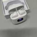 KTGEE Wireless Earbuds Bluetooth 5.3 Headphones, 40Hrs Playback Stereo Ear Buds with LED Display Charging Case IPX7 Waterproof in-Ear Earphones with Mic for Phone Tablet Laptop Sports, White
