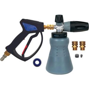MTM Hydro Wide Mouth PF22 Foam Cannon and SG28 Trigger Gun Kit for Pressure Washer Commercial Grade, Made in Italy