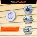 Vinyl Siding Mounting Blocks Kit with Built-in Electrical Box - 8141 Vertical Siding Lamps Mounting Plate - Ideal for 1/2"" Lap Siding - White Finish 1 Pack