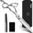Professional Hair Cutting Scissors 6 Inch, VG10 Steel Convex Edge Barber Shears, Ergonomic Hair Scissors for Salon Professionals and Home Use