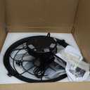Siljoy 21 Inch Wall Mounted Fan, 6-Speed Wall Mount Fan with Remote and LED Light, Timer, Industrial Wall Fans Indoor for Bedroom, Covered Patios, Garage, Warehouse, Greenhouse 