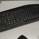 Wireless Keyboard and Mouse Combo - Full-Sized Ergonomic Keyboard with Wrist Rest, Phone Holder, Sleep Mode, Silent 2.4GHz Cordless Keyboard Mouse Combo for Computer, Laptop, PC, Mac, Windows -Trueque (1 PACK, Black)