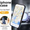 Magnetic for iPhone 16 Pro case with New with Kickstand [Compatible with MagSafe] Leather for iPhone 16 Pro 6.3'' Blue