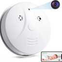 Security Camera Smoke Detector Camera HD 1080P Real-Time Nanny Camera with Night Vision and Motion Detection for Indoor/Outdoor Security