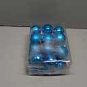 Christmas Ornaments Set of 24 Holiday Balls for Tree Decorations and Festive Indoor (Blue)