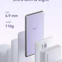 Kuulaa for MagSafe Battery Pack 5000mAh Slim Magsafe Portable Charger 0.28in Magnetic Wireless Apple Portable Charger 20W USB-C Power Delivery Power Bank for iPhone 16/15/14/13/12 Series (Purple)