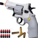 Revolver Toy, Can Fire Soft Foam Refill Bullets,Water Gel Beads, Digital Shooting Targets with Foam Dart Toy Shooting Blaster, Shooting Toys for Children Kid Boys Girls, Compatible