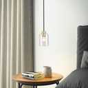 Black Brass Pendant Lights Kitchen Island - Clear Glass Pendant Light Fixture Multiple Stems Rods 3 Units 12 Inch 3 Units 4 Inch (2 Pack Black Brass Downrod)