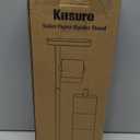 Kitsure Toilet Paper Holder Free Standing  Rustproof Metal Toilet Paper Stand for 4 Rolls with Anti-Slip Base and Shelf for Phone & Small Items, Bathroom Organizers and Storage, Medium, Brown (Medium - 1 Pack)