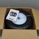 MaxAuto Wheelbarrow Tire 4.80 4.00-8 Flat-Free 4.80/4.00-8 Tire and Wheel w/Grease Fitting, 3" Centered Hub, 3/4" Bearings, 4.80 4.00-8 Tires for Hand Truck, Trolley, Garden Cart, Wagons