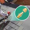 5 x 2pcs Premium Solid Brass Pneumatics Reusable PU Hose-End Repair Fitting, 3/8" Barb For 3/8-Inch ID Polyurethane Air Hose With 1/4" NPT