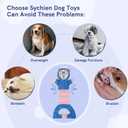 Dog Squeak Toys Interactive Pet Toy with Crinkle Paper Pull Chew Toys for Small Medium Large DogsBlue