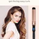 1 1/2 inch Extra Long Barrel Curling Iron, 1.5 Inch Large Barrel for Long Hair Ceramic Tourmaline