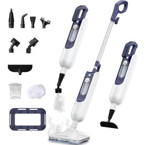 Steam Mop for Hardwood Floors, 11-in-1 Steam Cleaner with Handheld Steamer, 212F Powerful Multi-Surface Cleaning for Tile, Grout, Carpet & Wall, Fast Heat, 22.9FT Cord, Floor Steam Mop