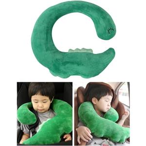Car Travel Pillow for Kids Car Seat Pillow Cute Cartoon Travel Pillow Cushion Breathable Head and Body Support Pillow for Sleeping Travel Neck Rest Car Seat Pillow Long Journey&Road Trip