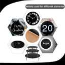 2 Pack Round Acrylic Sheet, 2.7~3mm Thick Acrylic Plastic Sheets Plexiglass Boards for Laser Cutting and DIY Craft Projects (Opaque Black, 6 Inch Diameter)