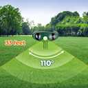 4 Pack Solar Ultrasonic Animal Repellent Outdoor Deer Repellent Devices Cat Repeller Raccoon Deer Deterrent for Squirrel, Rabbit, Dog, Waterproof with Motion Detector for Yard