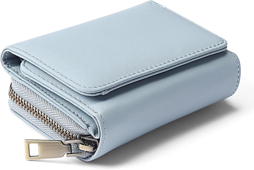 GAEKEAO Small Wallets for Women Leather RFID Blocking Credit Card Holder Wallet