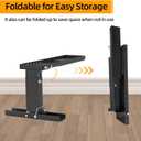 Upgrade Ladder Leveler for Stairs, Heavy-Duty Ladder Leveler for Extension Ladders High Strength, Step Ladder 9.1"-15.4", Adjustable Height and Foldable Ladder Stabilizer for Stairs with Non-Slip Feet, Standard 9.1"-15.4"