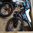 KEANO Motocross Style Kids Bike for Boys Girls Ages 3-7 Years Size: 16 Inch with Training Wheels