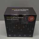 Ramadan Decorations Curtain Lights,10.8ft 138LED Curtain Lights Outdoor Waterproof with 12 Drops, 8 Modes with Timer Connectable Fairy Icicle Light for Window Backyard Garden (Warm White) (star moon plug)