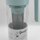 Goodful Cold Brew Iced Coffee Maker, Durable, Shatterproof Tritan Pitcher, LeakProof Lid, Large Capacity with Deluxe Stainless Steel Filter, 2.25Quart, Aqua