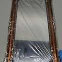 JANDERART Gold Vintage Mirror 8x14 Inch, Antique Ornate Decorative Mirror for Desk & Wall, Small Vanity Mirror for Makeup Wall Decor, Antique Gold