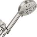 Moen Hydro Energetix High Pressure Shower Head with Handheld Sprayer, 8 Handheld Shower Head Spray Settings, Spot Resist Brushed Nickel Finish, 200H0SRN ((Pack of 1))