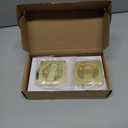 EHOMEWARE 1 Pack Pocket Door Hardware, Pocket Door Handles Gold, Keyless Privacy Door Lock, Pocket Door Lock for Interior Doors, Satin Brass Finish, Reversible for Left/Right Sided Doors