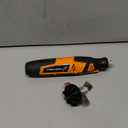 Sharp Pebble Electric Cordless Chainsaw Sharpener Kit - Comes with Chain Saw Sharpener Tool, 4 File Size Sharpening Wheels, Angle Attachment, Wrench & eBook