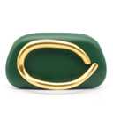 Green Evening Clutch Purse for Women Formal PU Leather Wedding Guest Clutch
